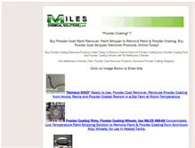 Tablet Screenshot of mileschemicalsolutions.com